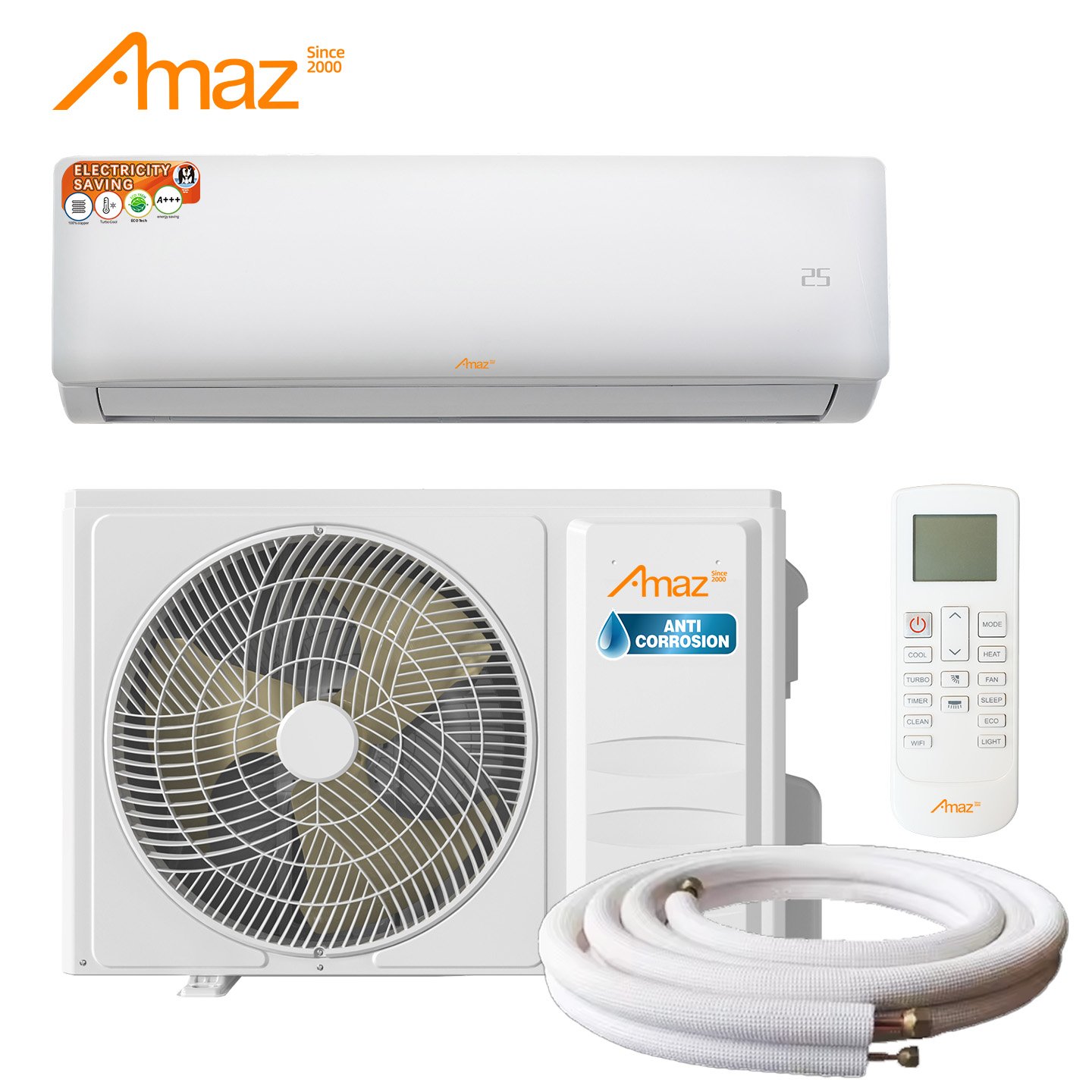 Cooling Heating Split Wall Air Conditioner 12000BTU High Efficient Portable Air Conditioners - 图片 2