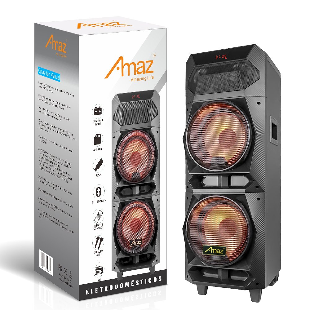 OEM Speaker Manufacturer Portable Karaok Speaker with Light - 图片 3